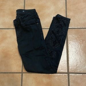 Miss Me Black Ankle Skinny Jeans